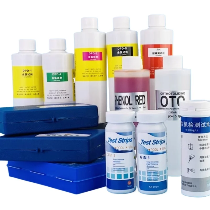 Swimming Pool Water Quality Testing - PH Value of The Original Solution, Oto Residual Chlorine, Dpd, Urea Solution Test Paper