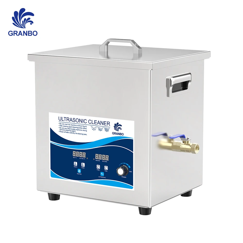 Ultrasonic Cleaner 14L 300W 28KHz Industrial Cleaning Machine Heating Control Power Adjustable Remove Heavy Oil Rust Carbon Wax