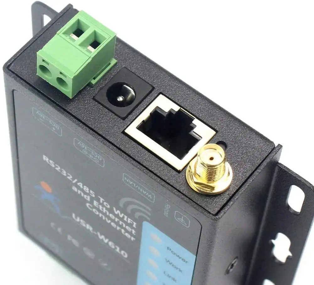 USR-W610 SSL, HTTPS  Serial RS232 RS485 to RJ45 Ethernet WiFi Converter Wireless Server Converter Built in Web Server