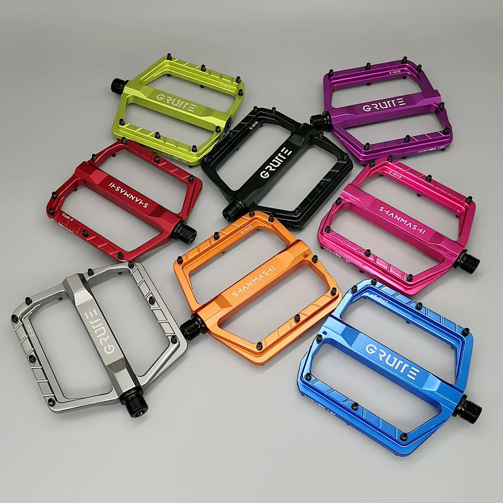 2024 New Bicycle Pedals Ultra-light Pedals 3 Bearings CNC Aluminum Alloy Bicycle Flat Pedals Road Bike Pedal Cycling Accessories