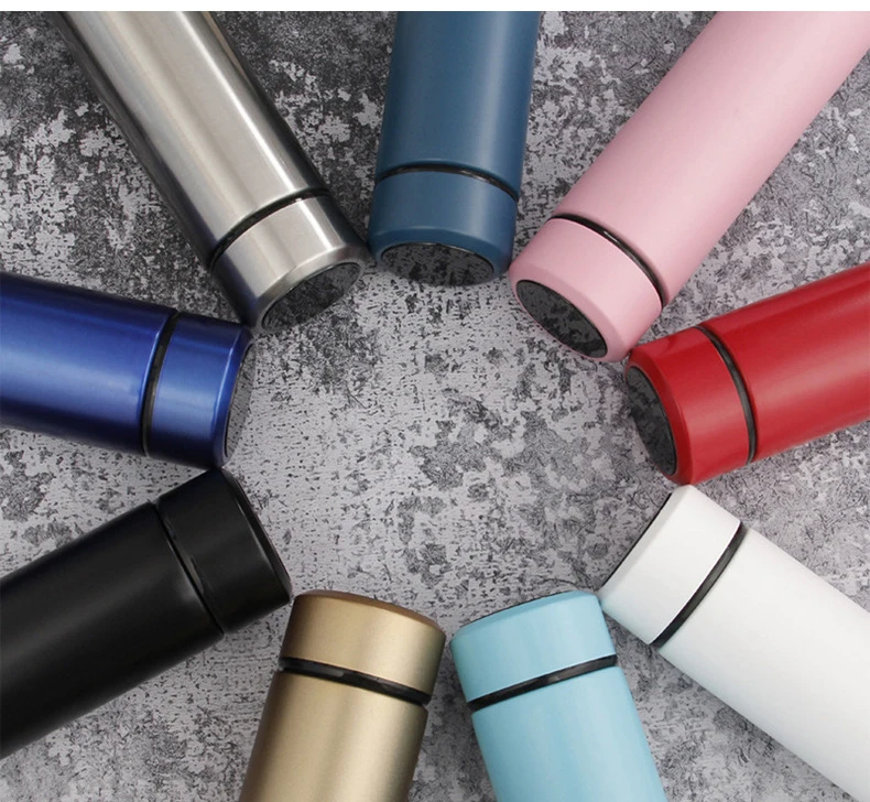 Wholesale  SUS 304 Stainless Steel Led Temperature Display Vacuum Insulated Smart  with Tea Infuser