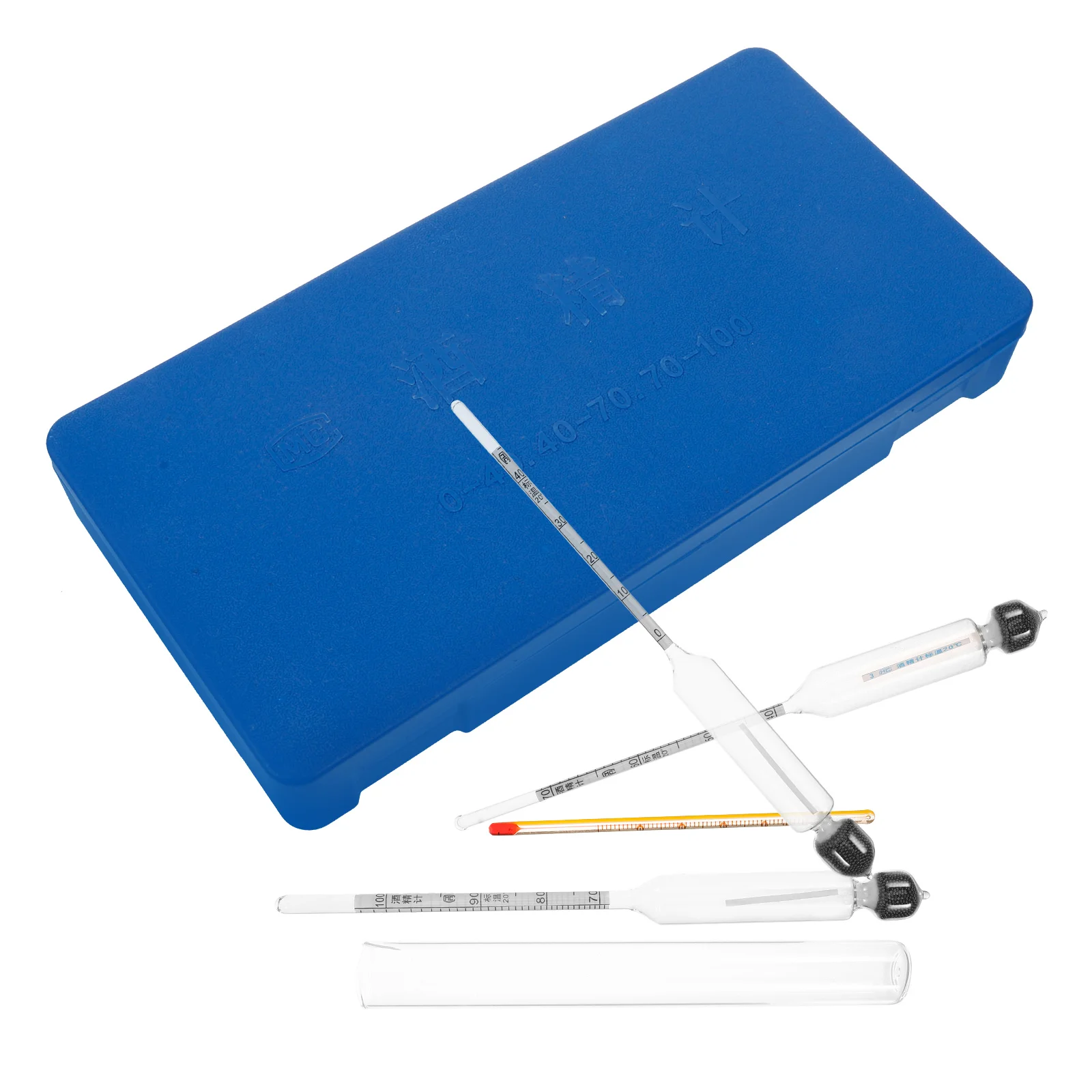 Alcohol Meter Hydrometer Tester Specific Gravity Making Supplies and Equipment Plastic Box