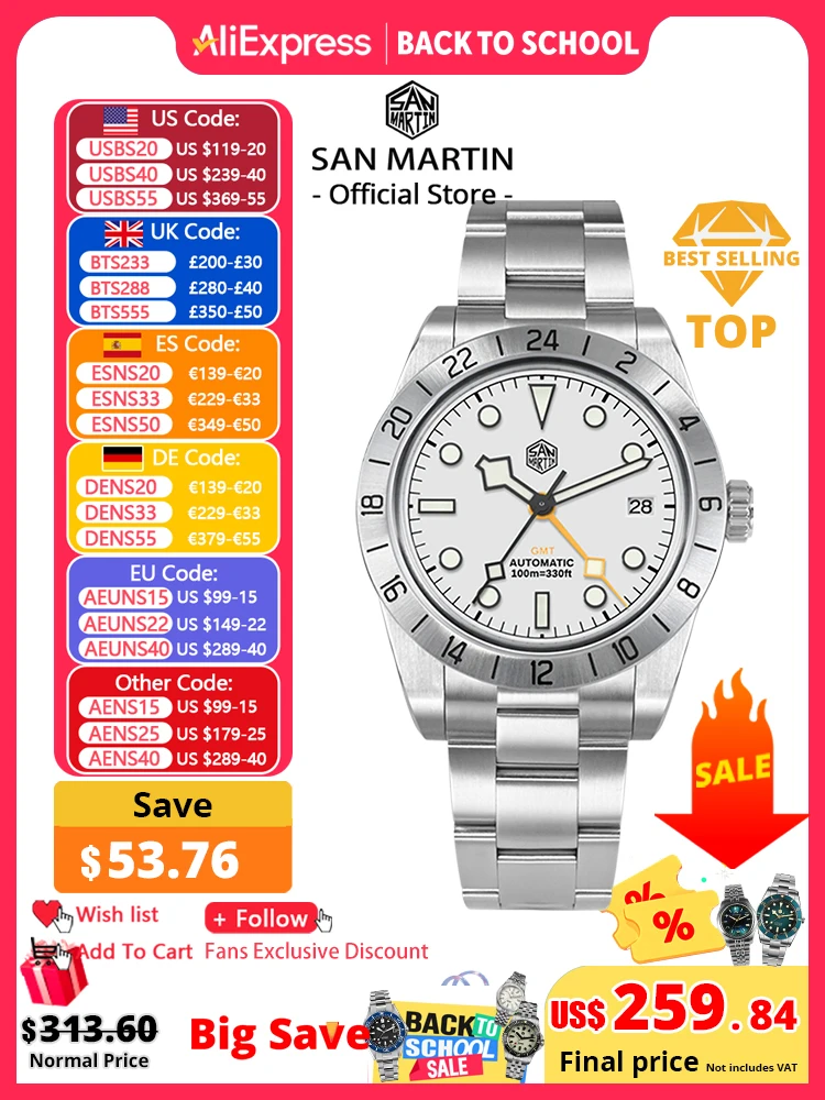 Luxury Watch G Shock - San Martin New 39mm NH34 BB