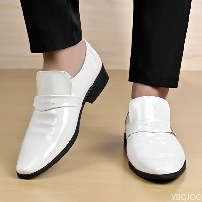 2026 Модные мужские офисные деловые туфли большого размера с низким вырезом, повседневные удобные многофункциональные мужские свадебные туфли с острым носком