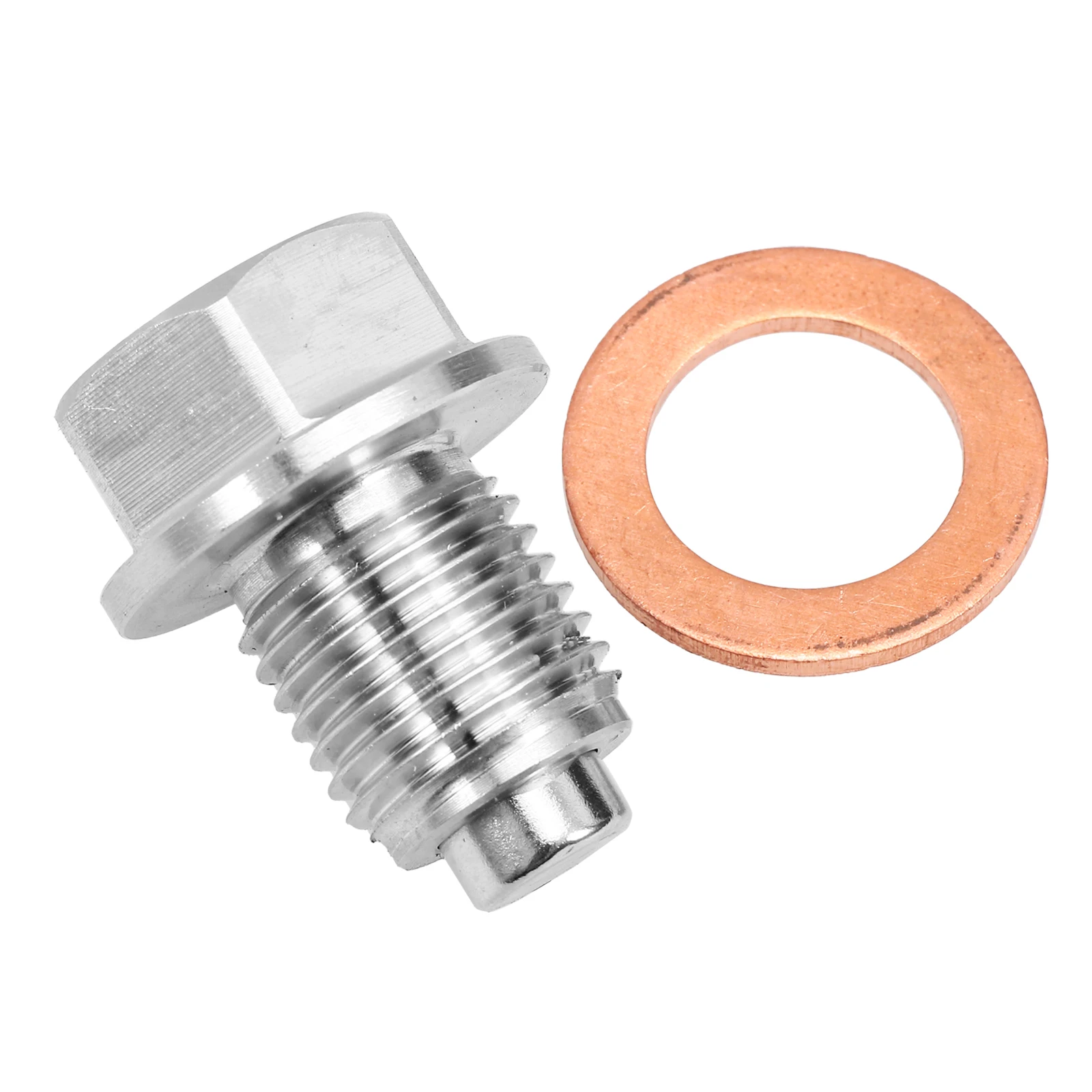 

Car Oil Pan Screws Drain Plug Bung Magnetic Bolt Automotive Engine Stainless Steel