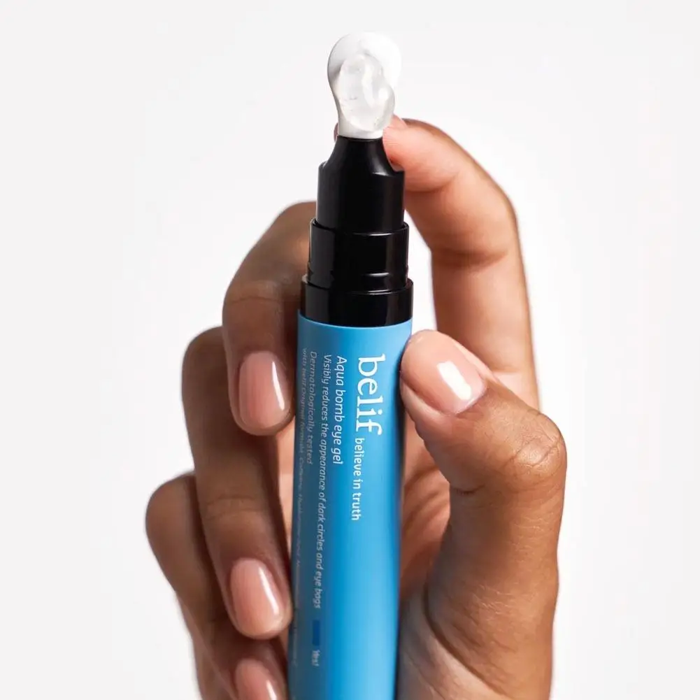 

Massage Eye Cream Hyaluronic Acid Firming Caffeine Cooling Brightening Eye Gel Fades Fine Lines Reduce Dark Circles Eye Care Gel