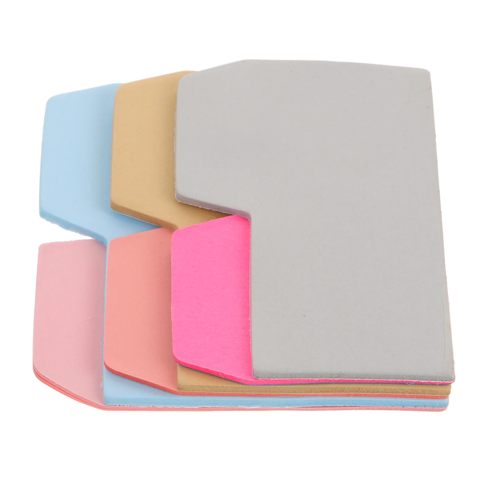 6 -Color Highlighters 6-Color Index Note Papers Sticker Transparent Round Notepad