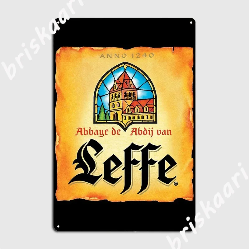 Amazing Leffe Blonde Logo Metal Sign Cinema Kitchen Wall Decor Printing Garage Club Tin sign Poster