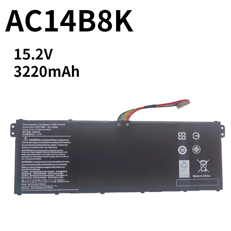 AC14B8K Battery for Acer Nitro 5 AN515-51 AN515-52 AN515-53 Aspire V3-371 V3-111 ES1-111 ES1-512 R3-131T R5-471T R7-371T R7-372T