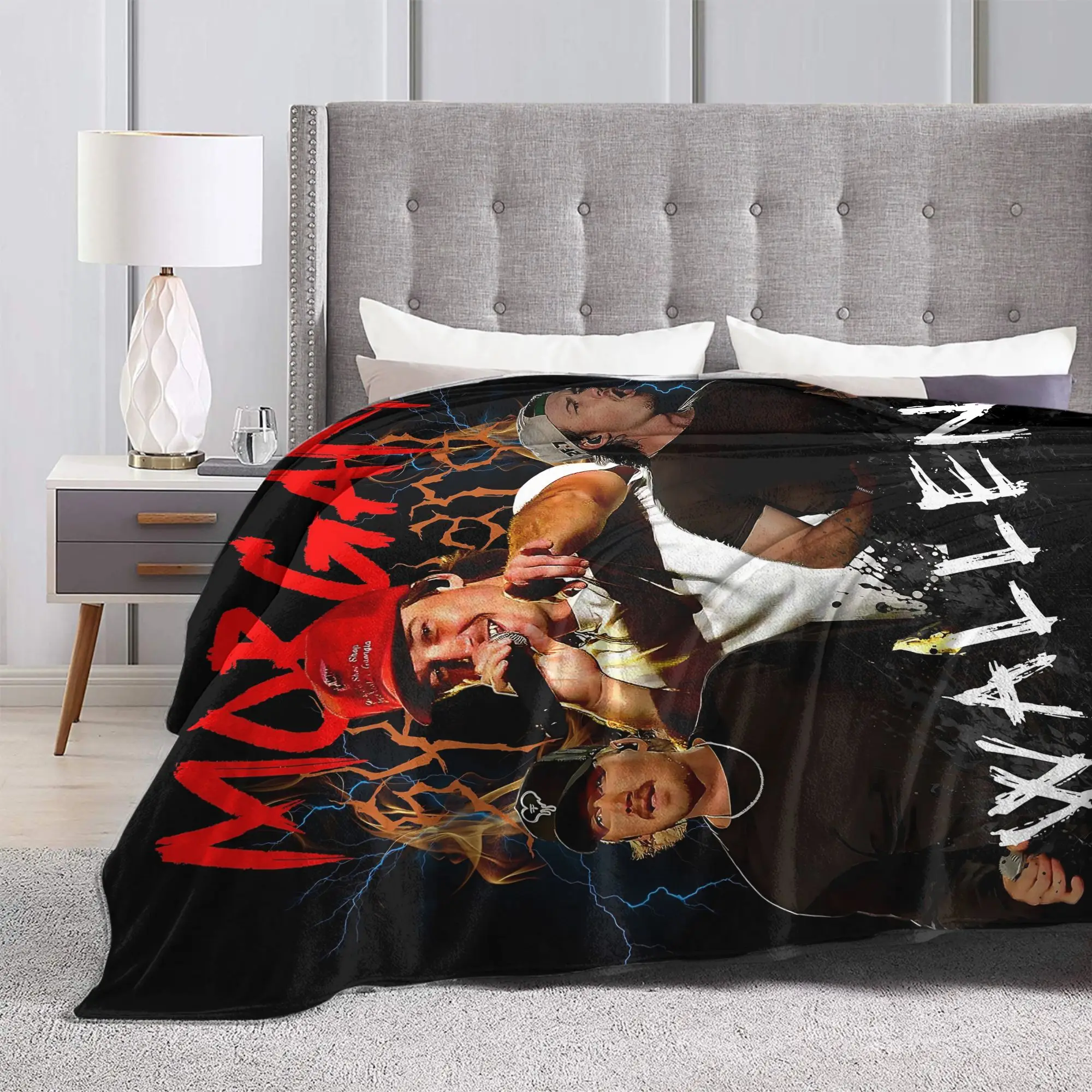Customize MORGAN Warren Wanlen Inspired Themed Blanket, Super Soft Flannel, Ultra Soft, Warm, Lightweight, Comfortable, Fluffy Q