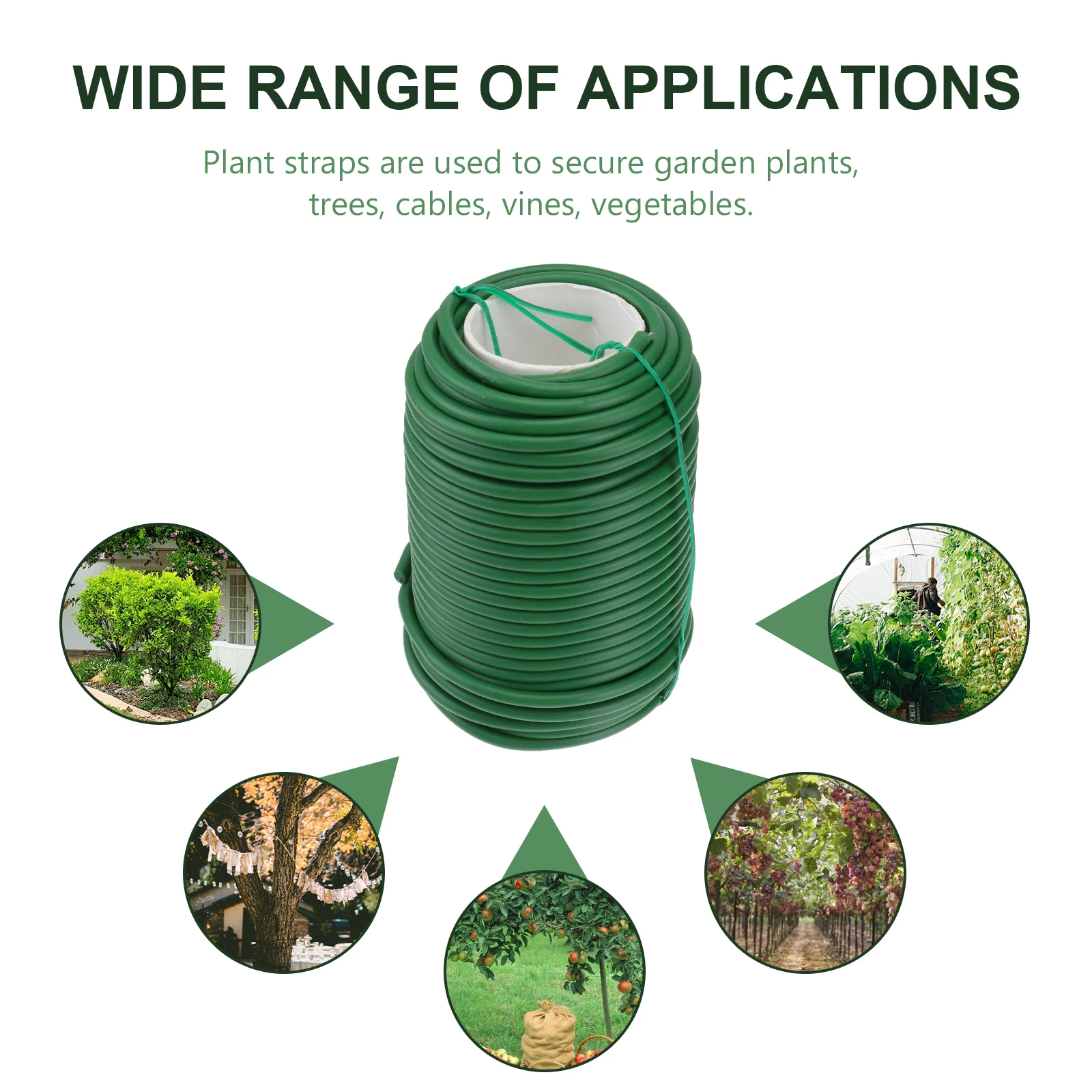 

1 Roll Plant Cable Tie Durable Gardening Fixing Wire Tie for Climbing Vines Branches Flexible Plant Fixing Cable