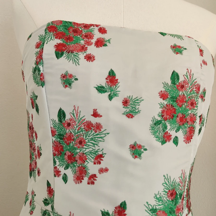 Vestido corto Vintage de alta calidad para mujer, elegante vestido de cóctel con estampado Floral y espalda descubierta para fiesta de noche y cumpleaños