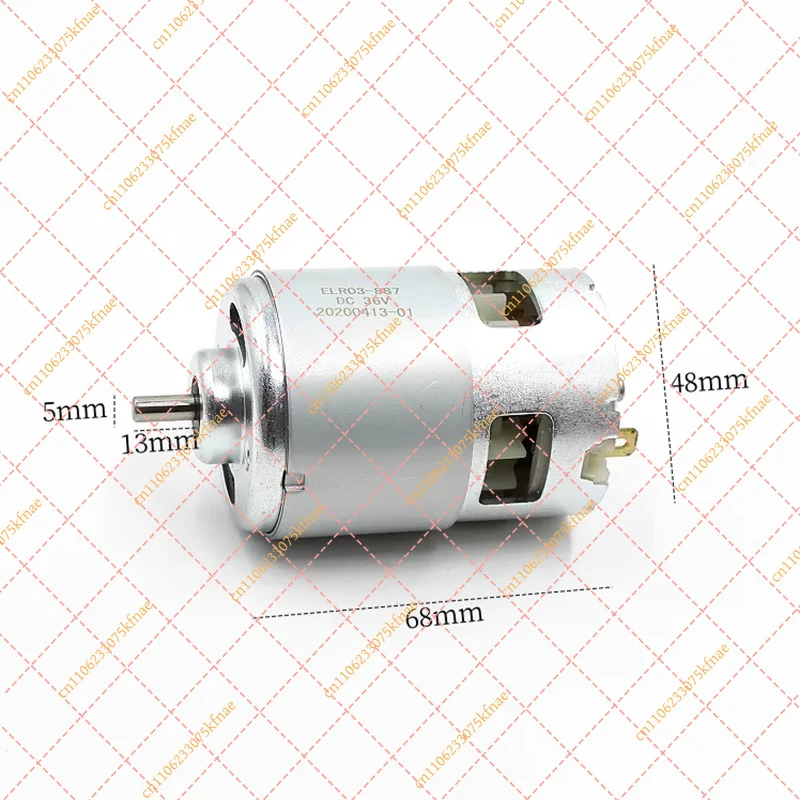 RS-887 DC 18V 24V 36V High Torque High Speed 48mm Double Ball Bearing Motor For Chainsaw Drill Screwdriver