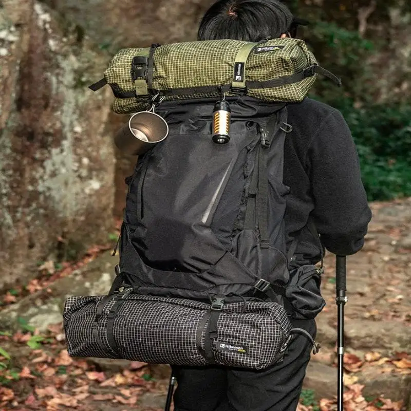 Multifunktionaler Dacron-Rucksack mit leichter, erweiterbarer Aufbewahrungstasche, perfekt zum Wandern, Camping und Backpacking. – Detail 2