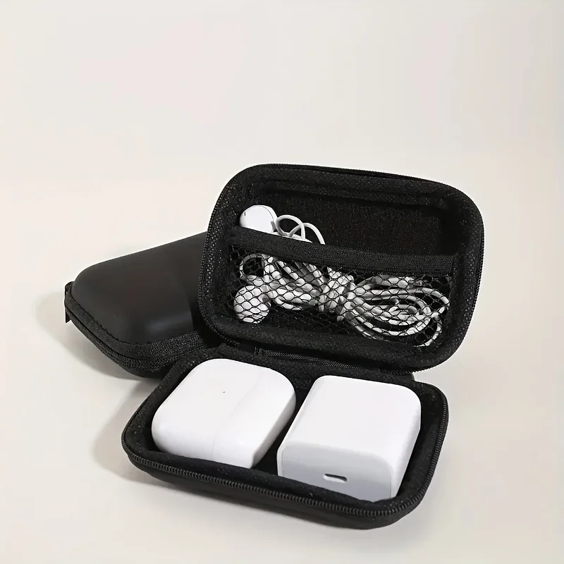 Hard Shell Electronic Organizer Case, Portable Travel Storage Bag for Charger, Earbuds, Cables, Power Bank