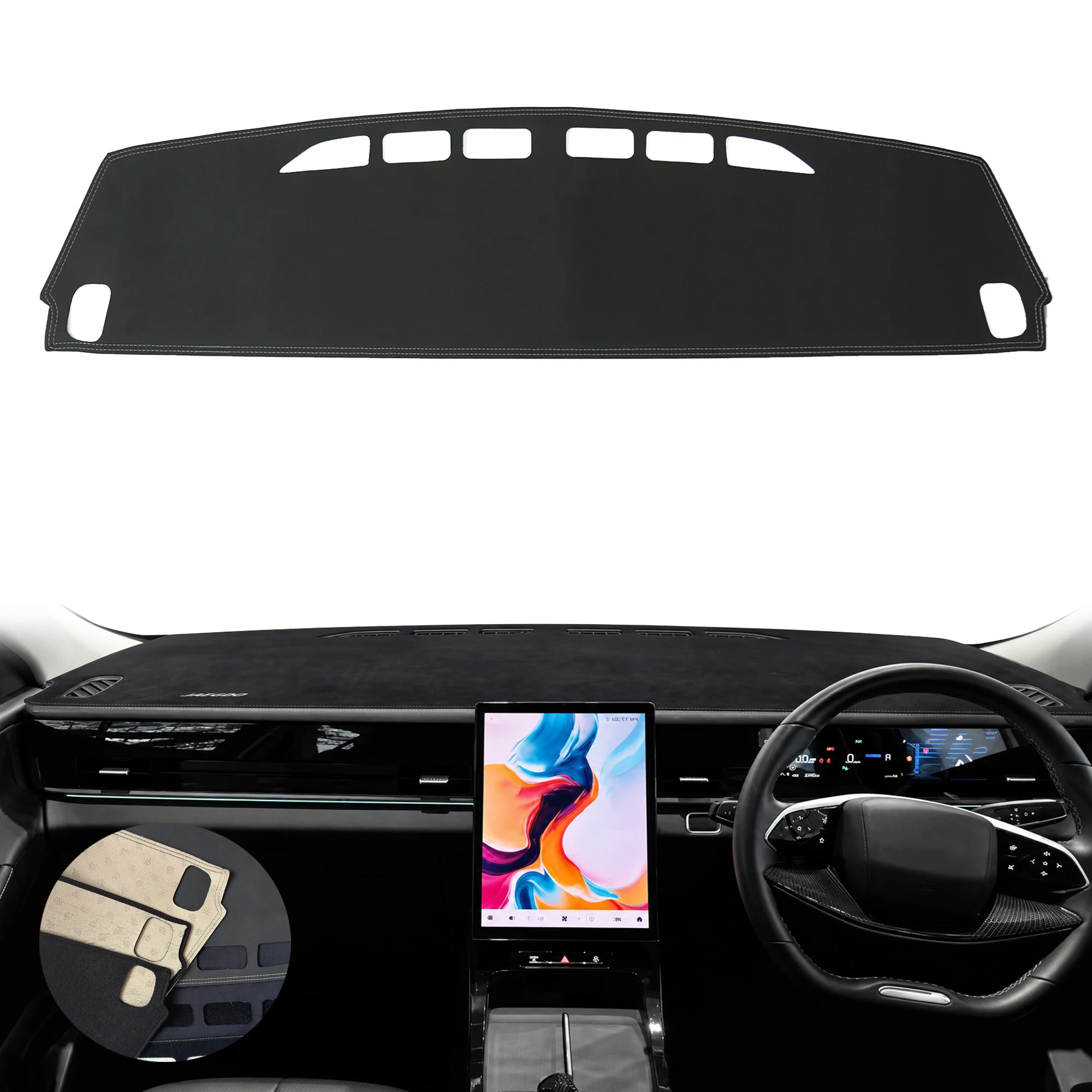 for Jaecoo J5 2025 2026 2027 Anti-Glare Dashmat Dashboard Cover Dash Mat Sun Block Anti-UV Non-Slip Car Protector Mat