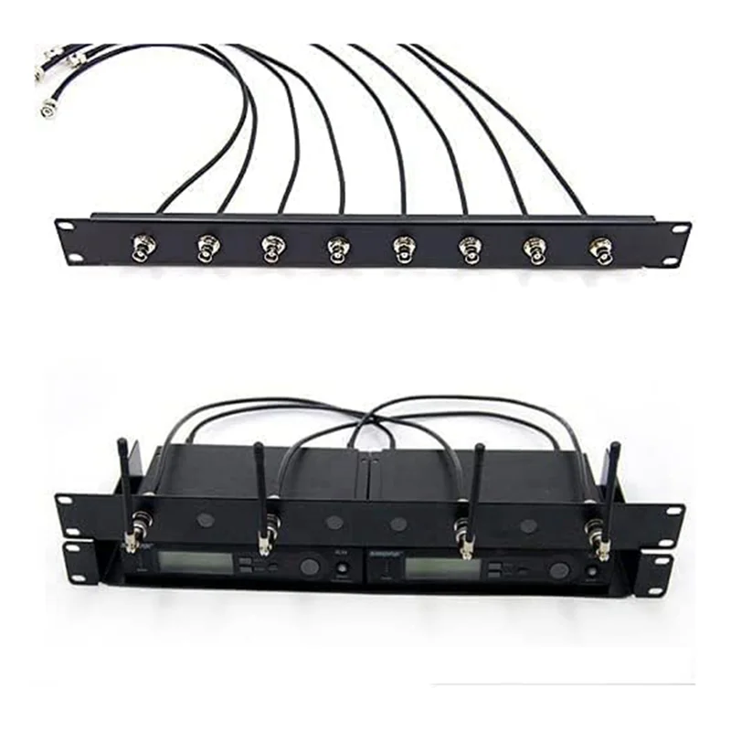 AB53 Wireless Microphone Antenna Extension Cable 2Ft With BNC Connector, 4-Pack For Rack Mount Systems