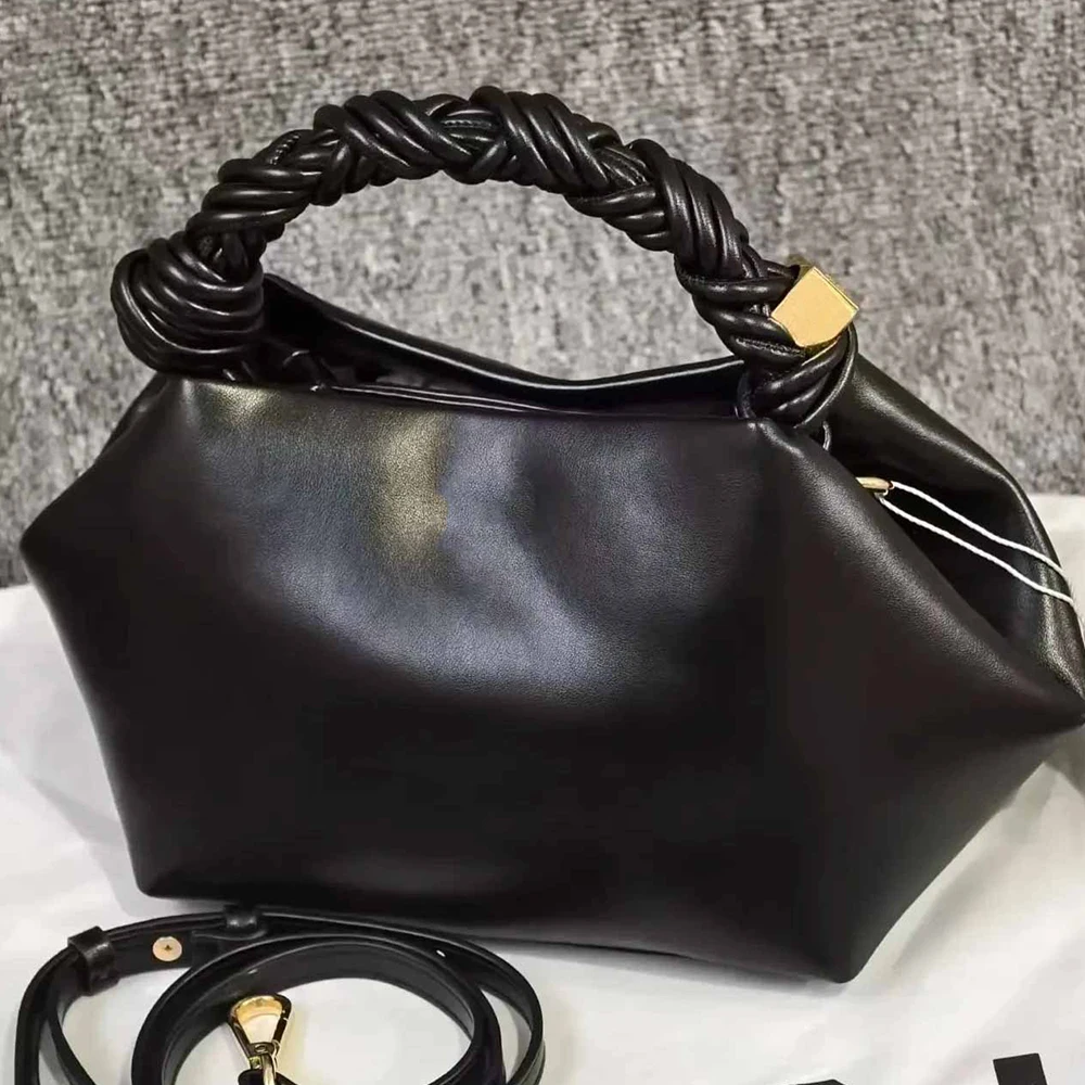 

Luxury Women Bag NEW 2026 Woven Handle Handbags Multi-compartment Shoulder Crossbody Bag Shell Designer Bags for Women Pouch