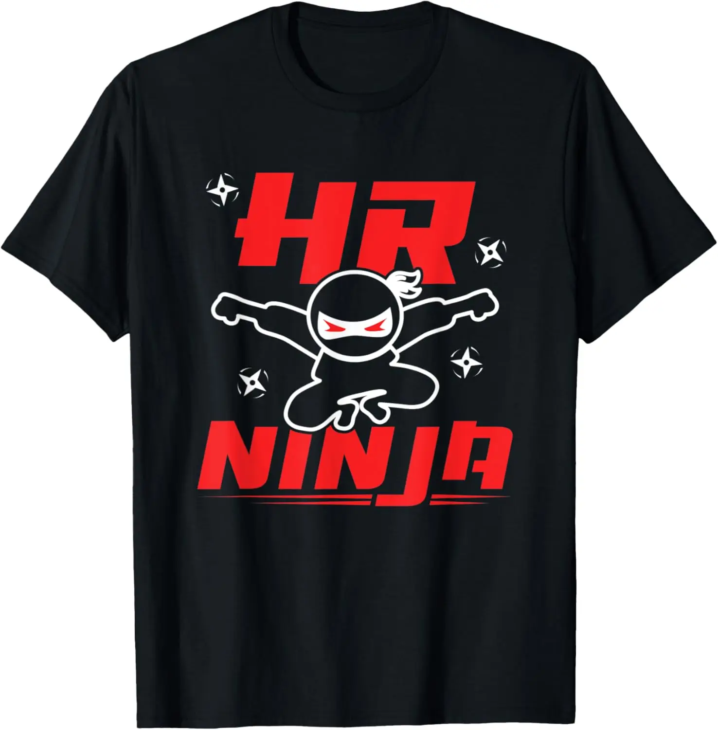 

Funny HR Ninja Manager Employee Cute Human Resources Graphic T-Shirt,100% cotton