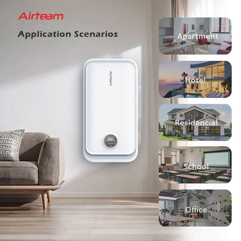 Flusso bidirezionale a parete Fornitura d'aria fresca Trattamento dell'aria Recuperatore d'aria Ventilazione del recupero energetico