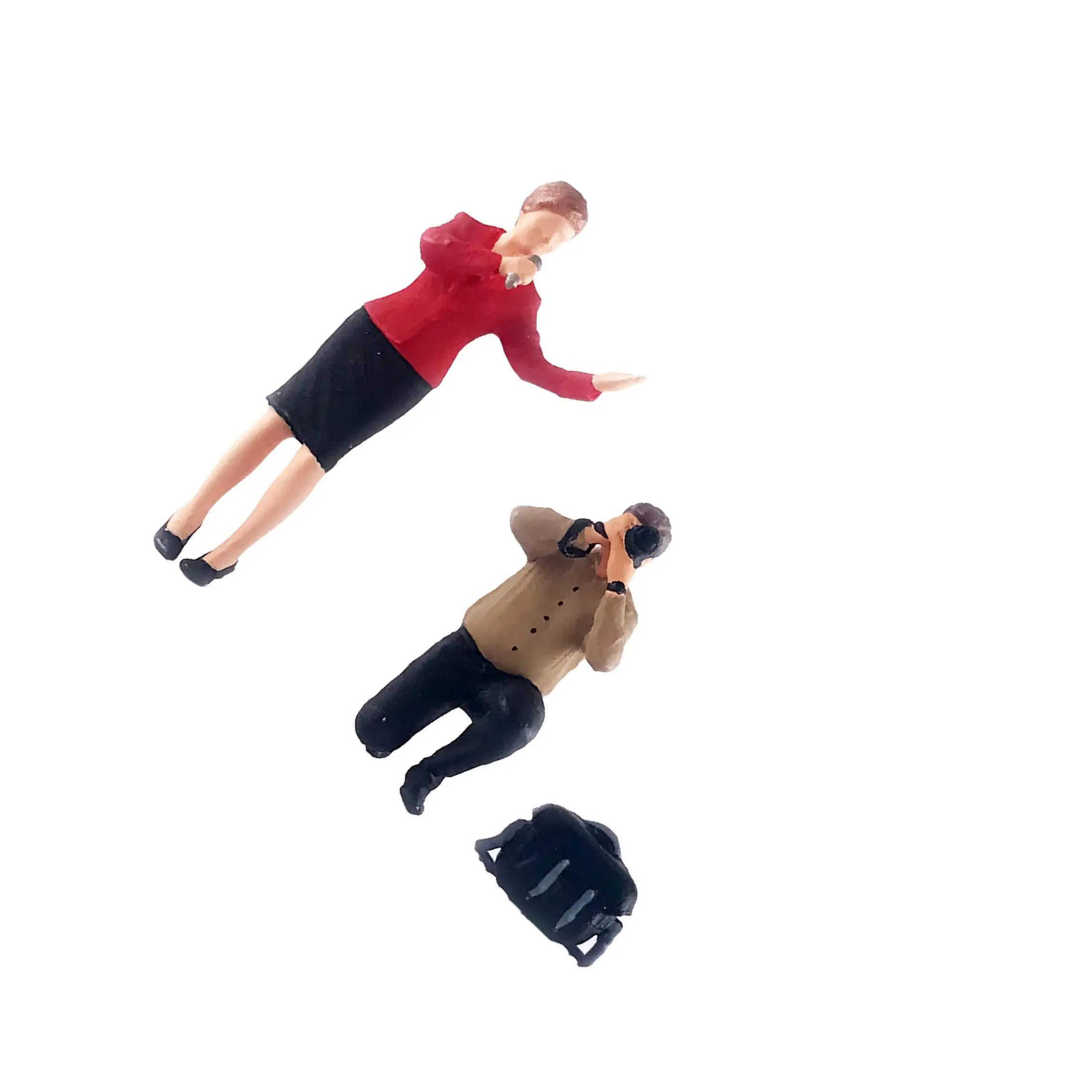 

1:64 Рисунок Интервью Фото Сцена для Микро Пейзаж Диорама Пейзаж Хозяйка Красный