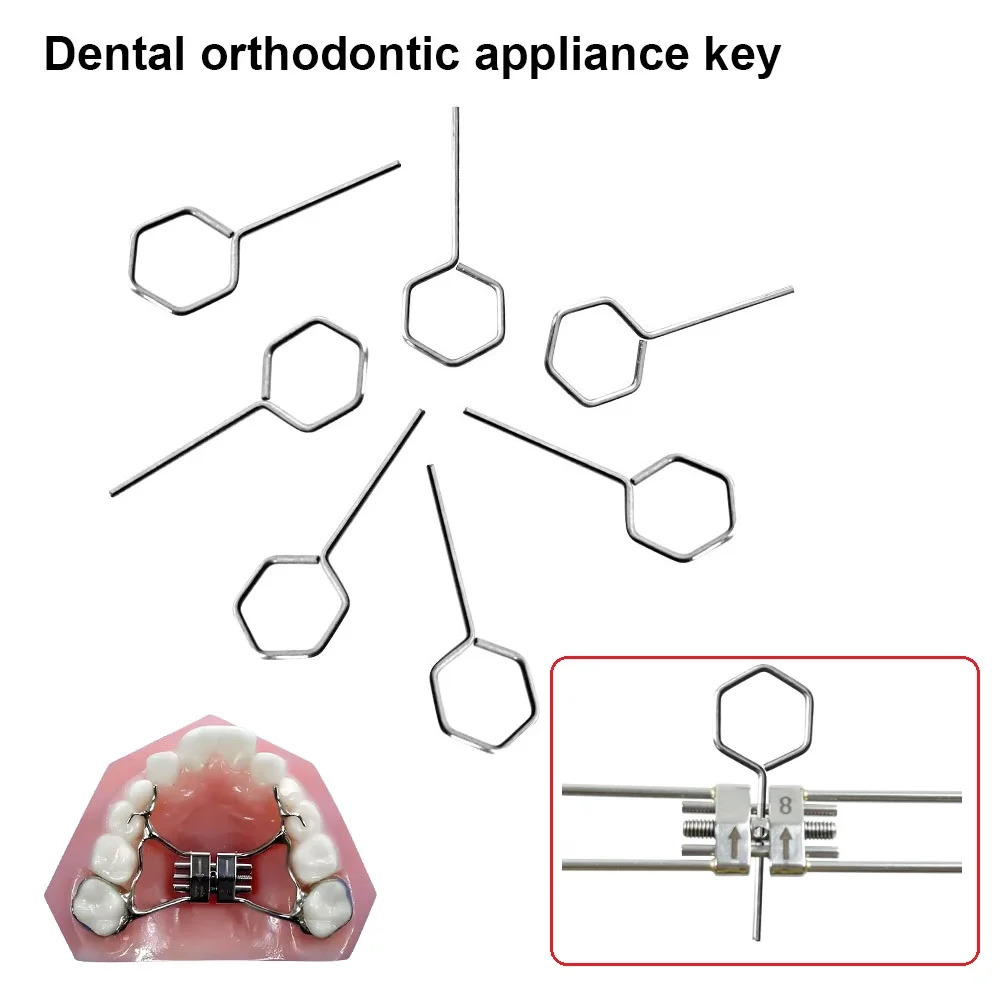 10pcs Dental Universal Expander Swivel Key Orthodontic Expansion Screw Key Rapid Palatal Expander Turning Wrench Dentist Tools