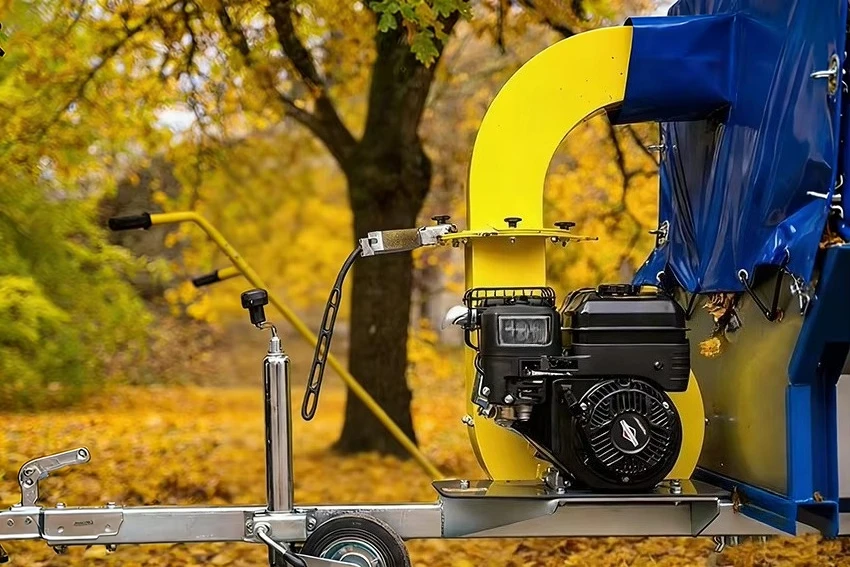Durable Tow-Behind -Powered Leaf Blower with High-Suction Hose & Large Capacity Bag for Yard Debris Removal & Disposal