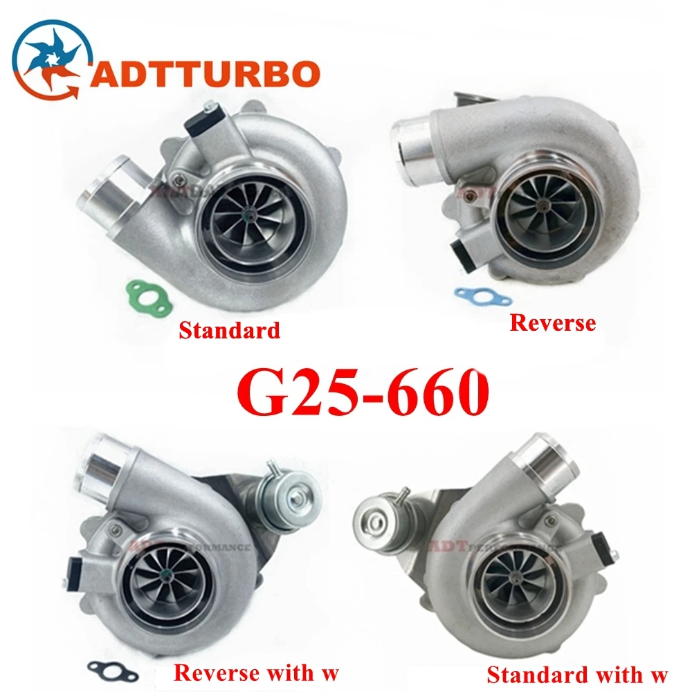 

G25 for Garrett Turbo G25-660 G25-550 Revers Turbocharger Ball Bearing With Wastegate 877895-5006s A/R 0.72 Doul V Band Turbine