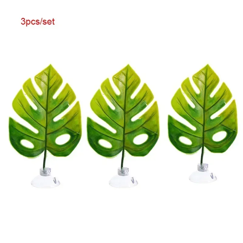 3pcs/set Fish Tank Aquarium Artificial Leaf Betta Fish Rest Spawning Ornamental Plant Betta Fish Play Relax Hide Leaf Hammock