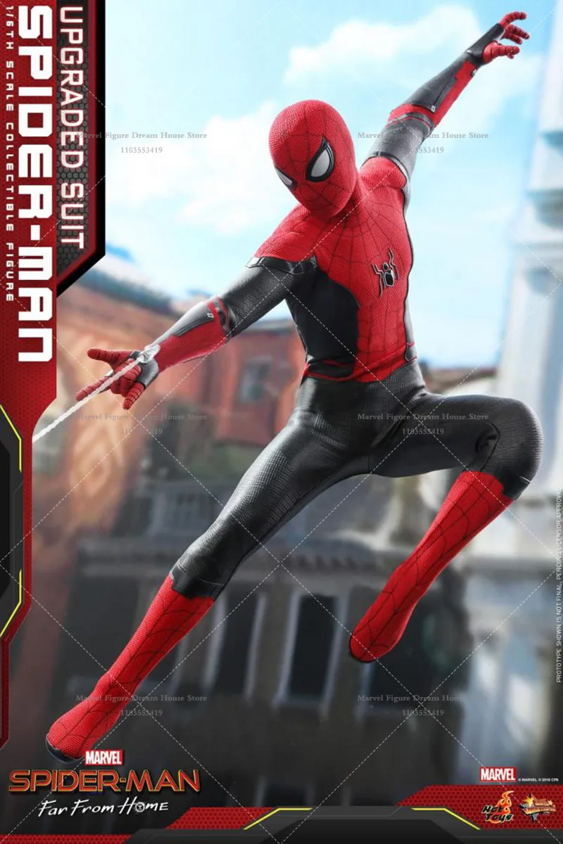 متوفر في المخزون HOTTOYS HT MMS542 1/6 مقياس بطل العنكبوت الأحمر والأسود بدلة معركة جديدة 12 بوصة مجموعة كاملة ألعاب جندية الذكور