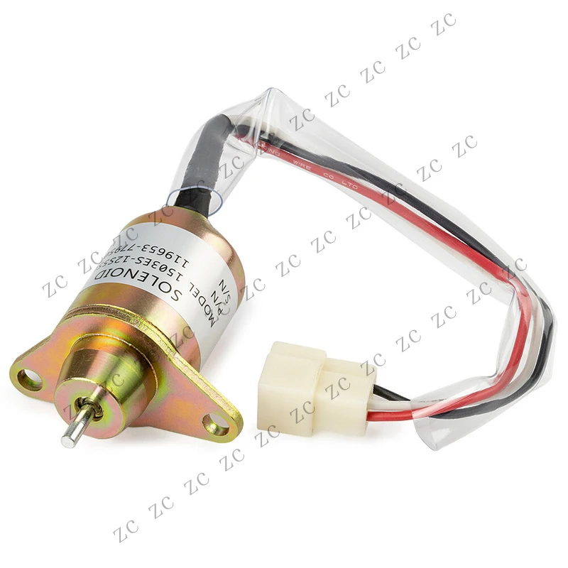 S+ YM119653-77950 1503ES-12S5SUC5S Fuel Shutoff Solenoid For Yanmar 2TNV70 3TNE88