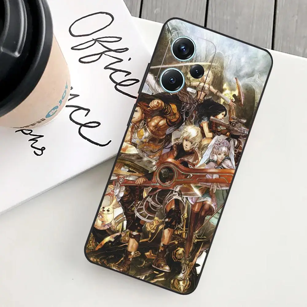 X_xenoblades Phone Case For Redmi Note 13 Pro Plus 12 11 A3X A1 A2 13C 12C Black Cases