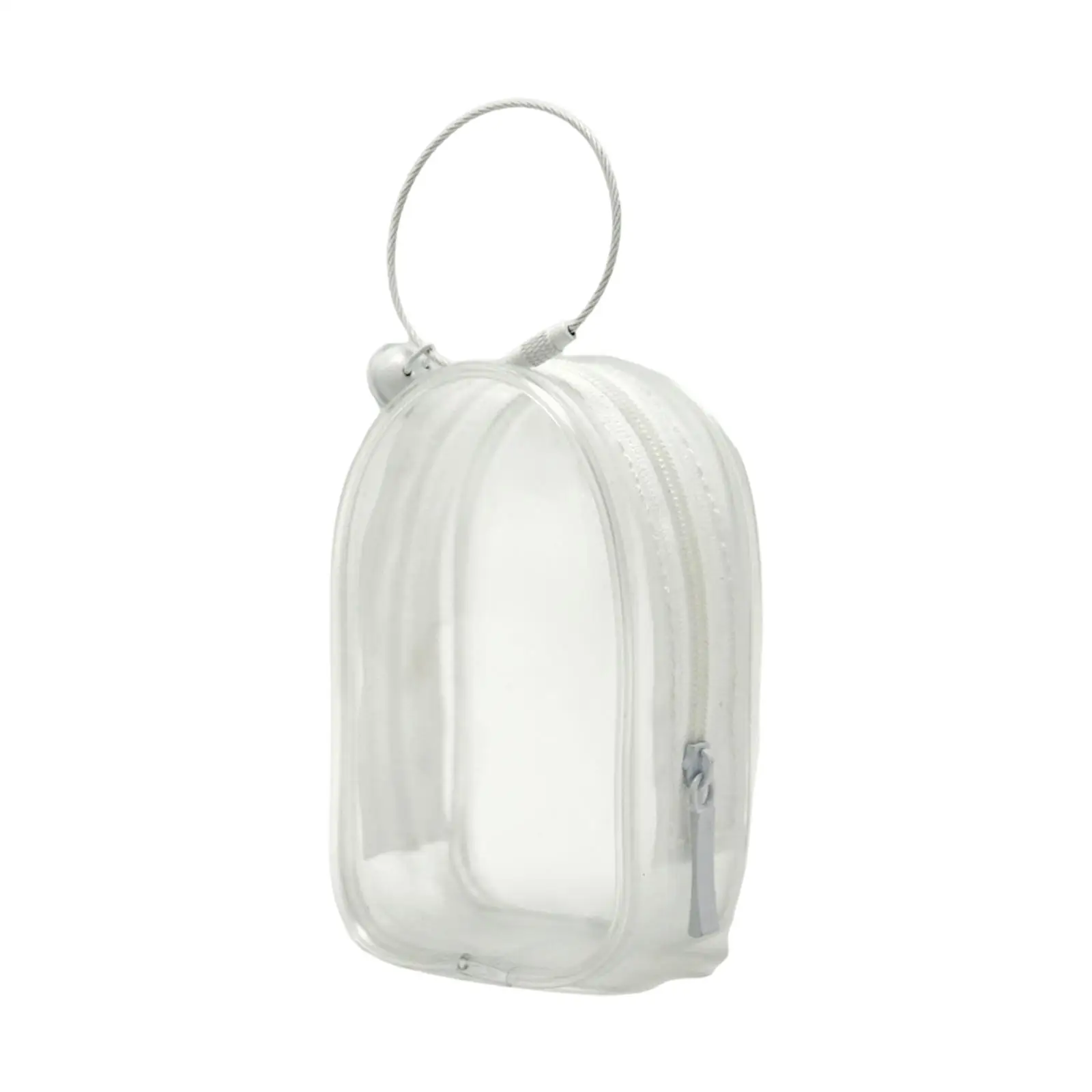 Mini Figure Storage Pouch Dustproof PVC Carrying Case Zipper Bag for Ball Jointed Dolls and Collectors