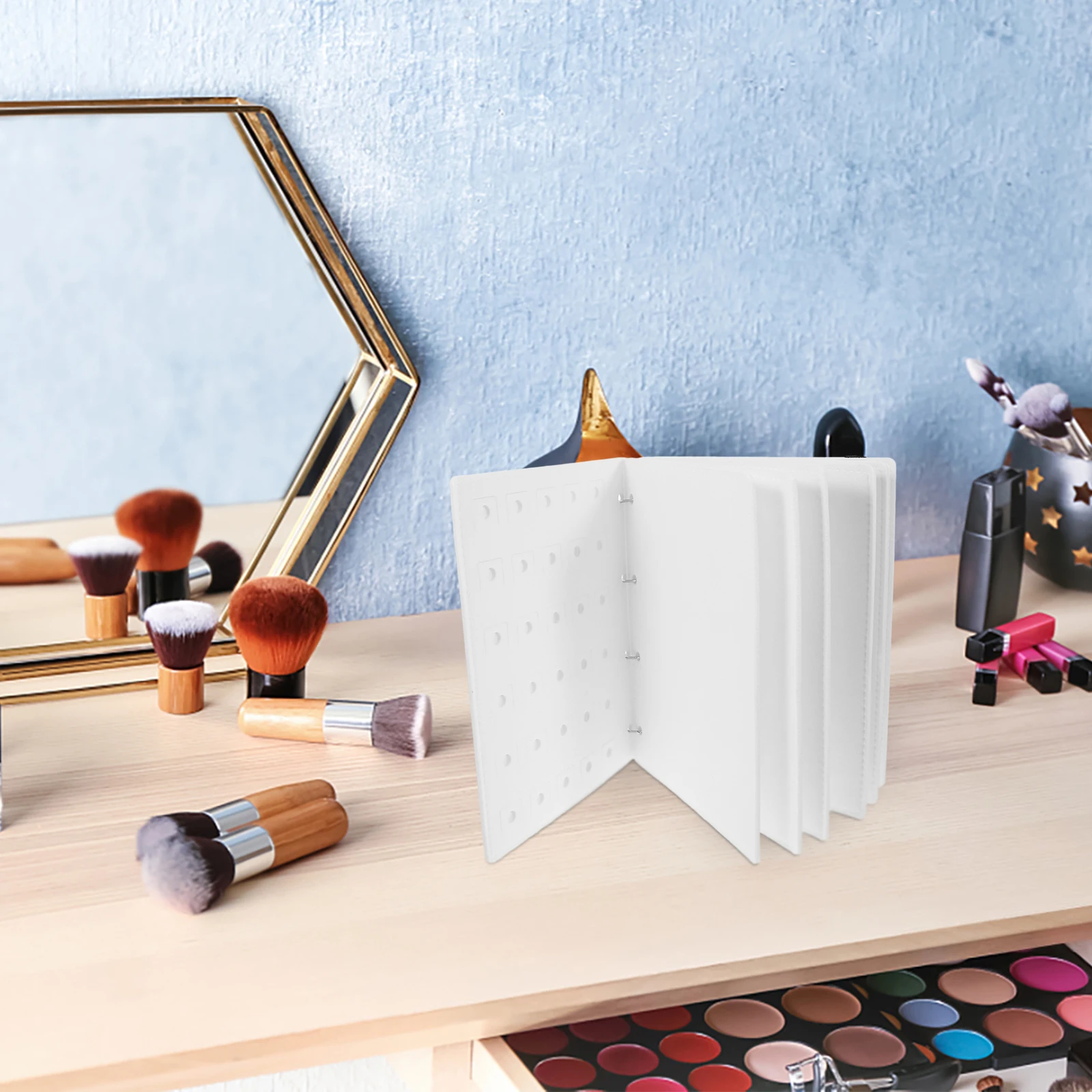 

Shoe Buckle Organizer Felt Book Charm Display Board Jewelry Binder Flip Page Organizer Compact Size Stylish Pin Collection Book