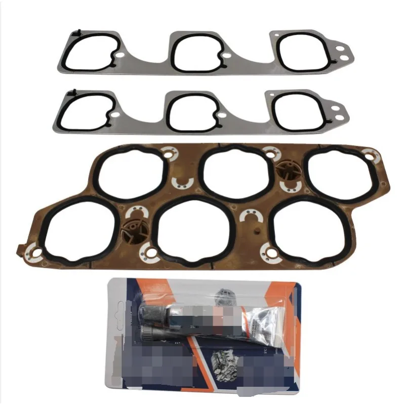 Junta do coletor de ingestão Conjunto com cola, Chevrolet, Malibu, Cadillac 3.6L, 12595277, 12598158, 04-12