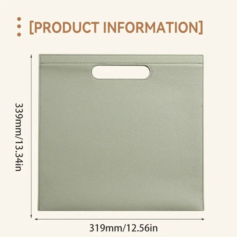Document Organizer Heavy Leather Pouch Large Capacity Paper Organizer File Folders Pouch Waterproof Archive Folder