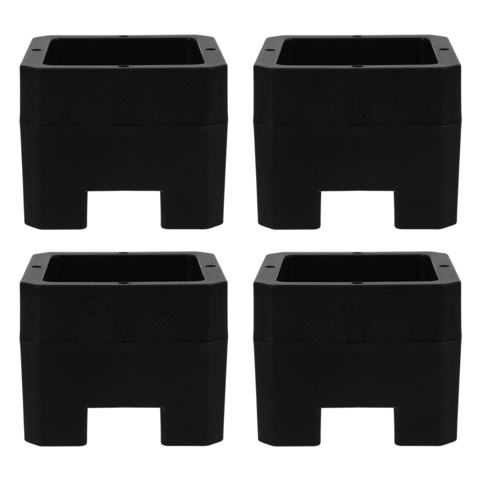 4Pcs Bed Foot Pads Non-Slip Risers Increases Height Prevents Sliding Protects Floors Bed Leg Supports for Furniture Sofas Desks
