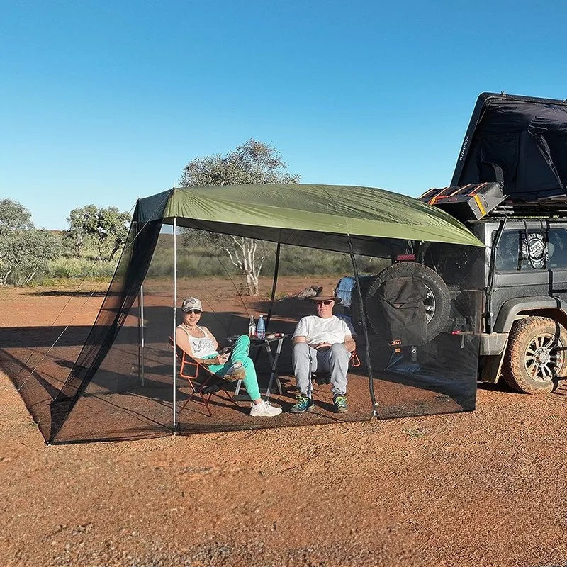Outdoor rear mosquito-proof sunshade camping tent, rear camping trunk self-driving tour universal canopy