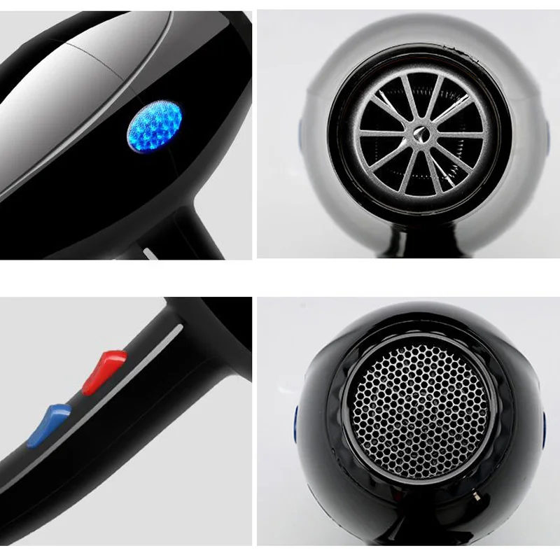 220 В с вилкой европейского стандарта, 1800 Вт, фен с горячим и холодным ветром, фен, инструменты для укладки волос для салонов и домашнего использования