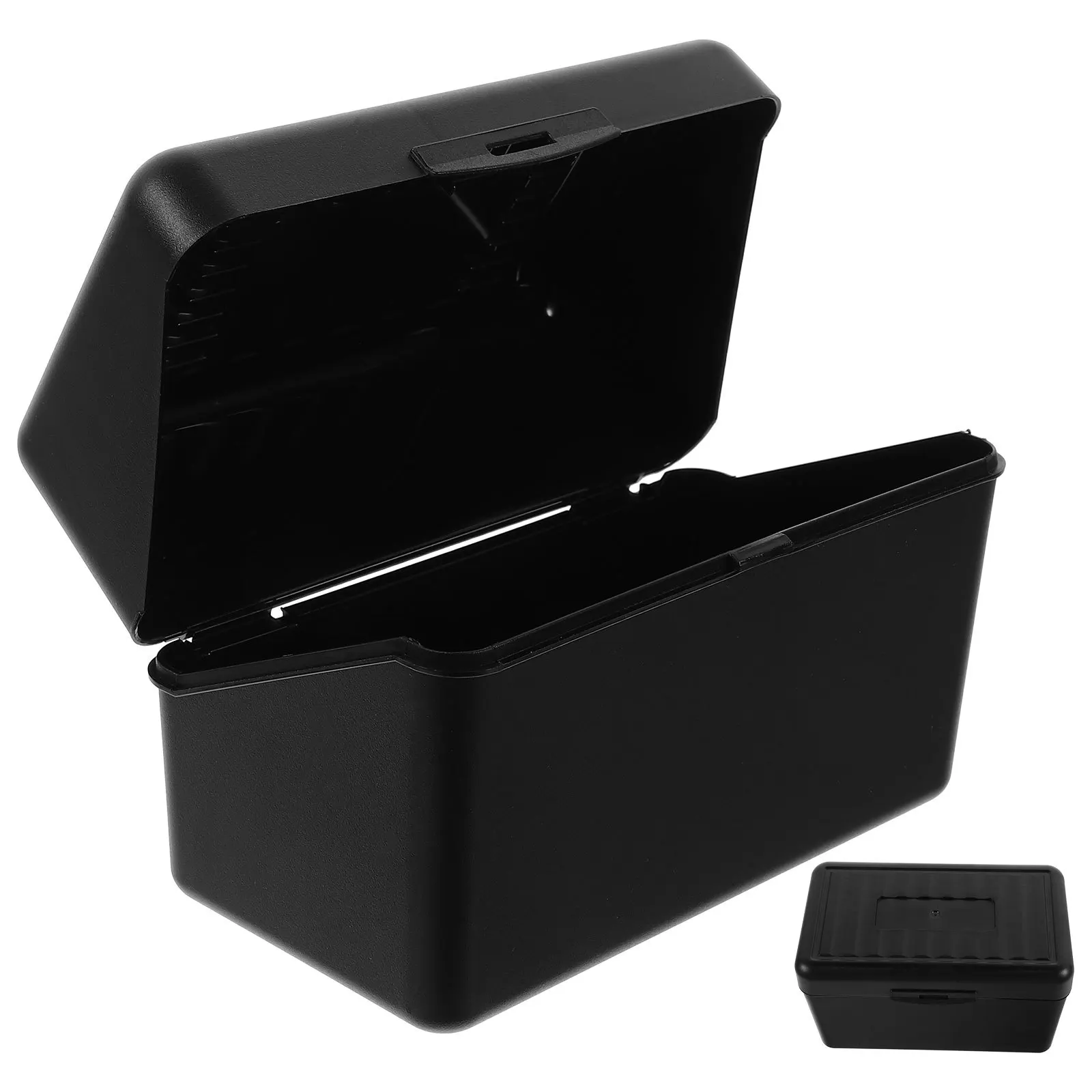 Large Capacity Plastic Card Box for Business Cards Playing Cards Desktop Organizer Office Supplies Storage Container