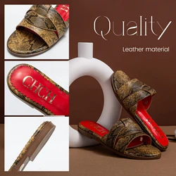 Fashionable Classic Design Women's New Slippers PU Material Outdoor Flat Bottom Beach Tourism Summer Women's Slippers