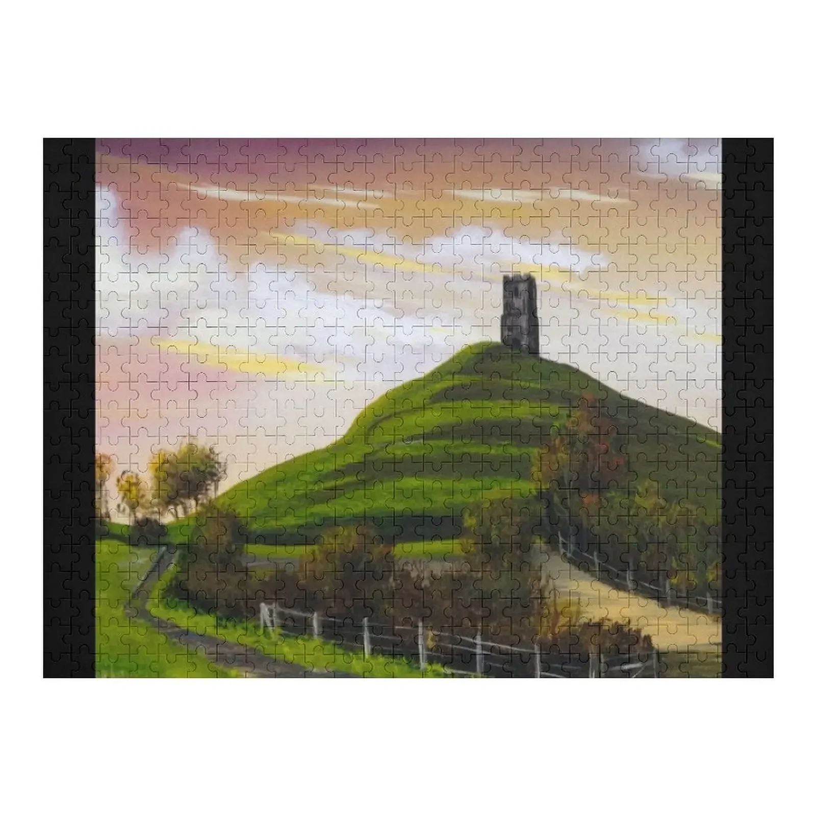 

Пазл Glastonbury Tor Персонализированные игрушки Деревянное имя Персонализированный пазл на заказ