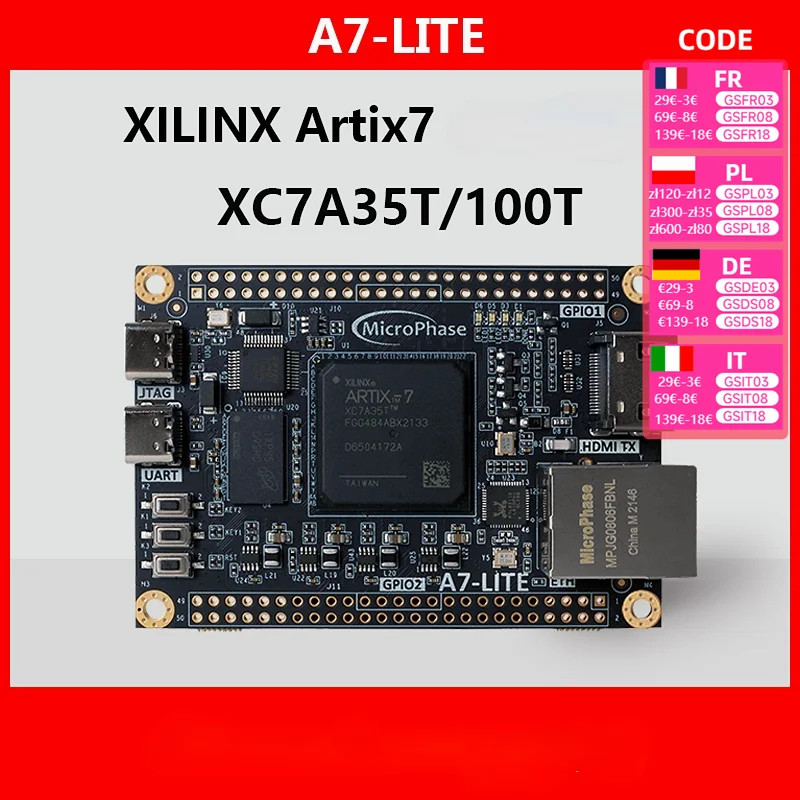 FPGA Development Board Core  XILINX Artix 7 XC7A35T 100T A7-Lite