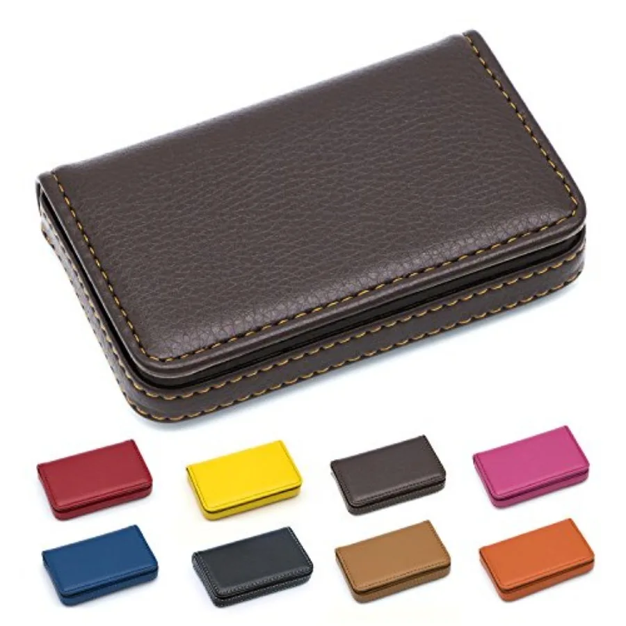 

Business Name Card Holder Luxury PU Leather, Business Name Card Holder Wallet Cit card ID Case/Holder For Men and Women - Keep