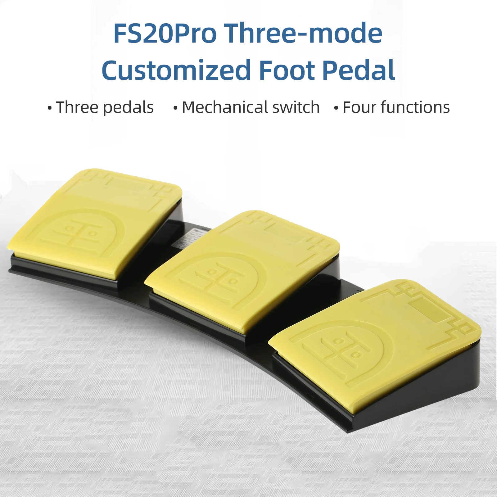 Foot  FS20Pro Triple Foot  Multifunctional Customized Foot Pedal USB+2.4G+BT Three-mode Connection Mechanical