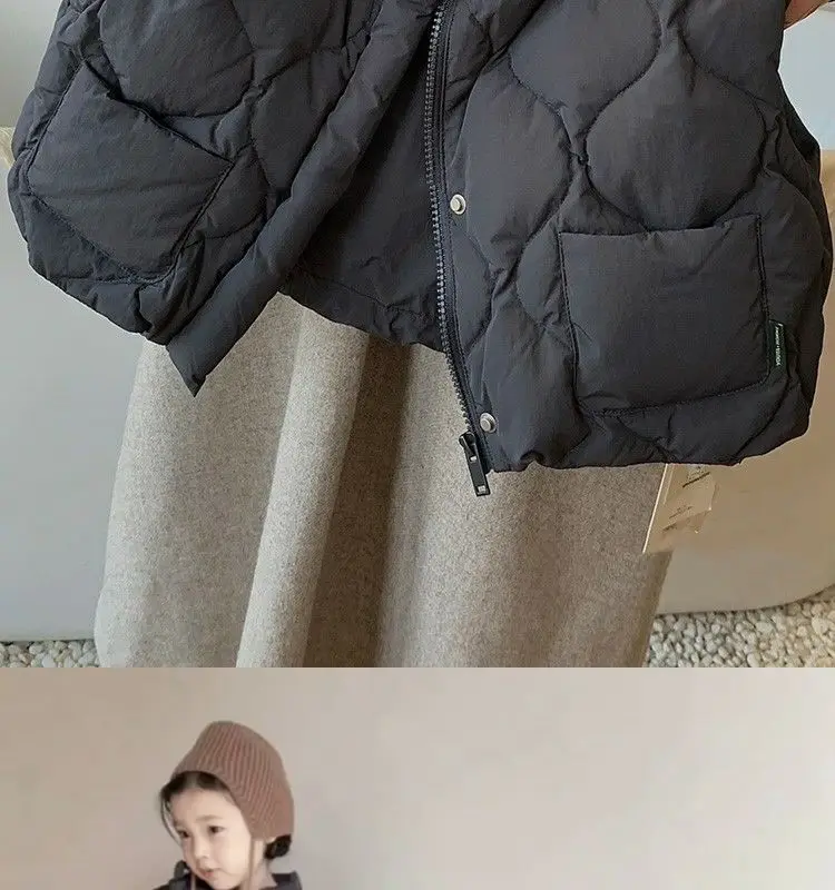 Koreanische Baby-Weste mit Polsterung – Unisex Herbst-Winter-Steppweste, Warme Ärmellose Oberbekleidung für Jungen und Mädchen, Wintermantel – Detail 11