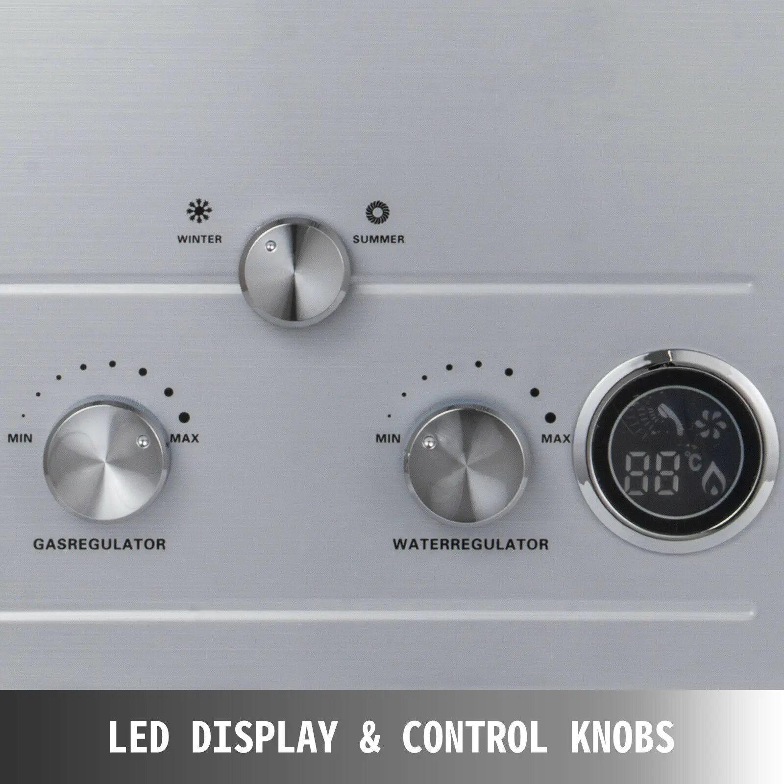 Calentador de agua caliente instantáneo de Gas propano LPG de 18l, Caldera de acero inoxidable para exteriores, sin depósito, kit de ducha de caldera bajo demanda