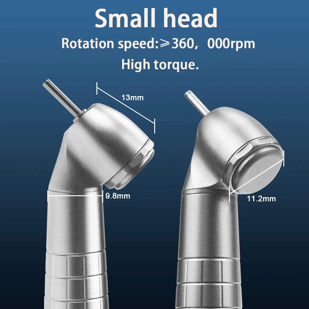 KIVO 45 องศา Contra Angle ฟันสกัด Handpiece ทันตกรรมความเร็วสูง Turbine ทันตกรรม Impacted ฟันสกัด Handpiece