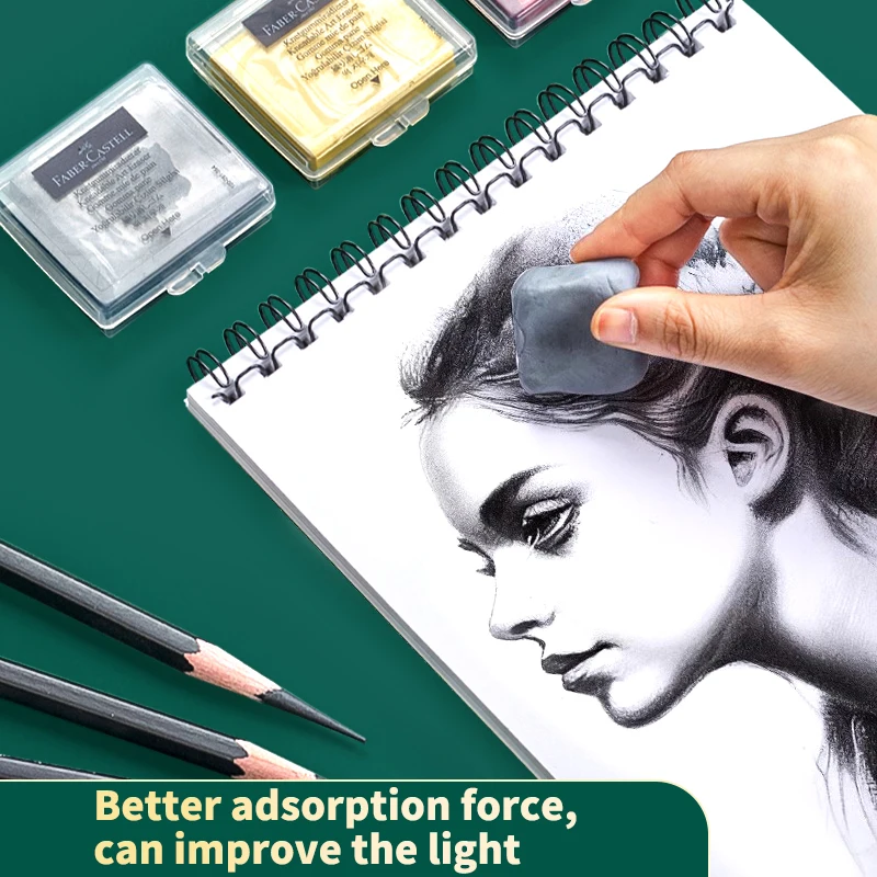 Faber-Castell Plasticity Rubber Soft Art Eraser Wipe highlight Kneaded Rubber For Art Pianting Design Sketch Eraser Stationery