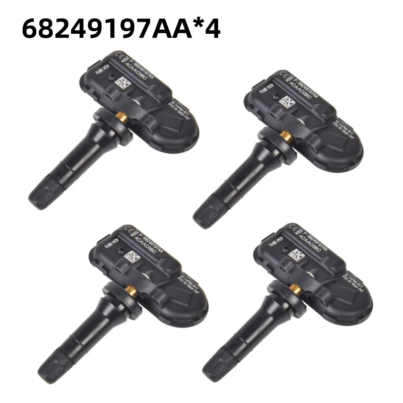 

4 шт. датчик контроля давления в шинах TPMS 68249197AA 433 МГц для Dodge Ram 1500 2500 3500 JEEP